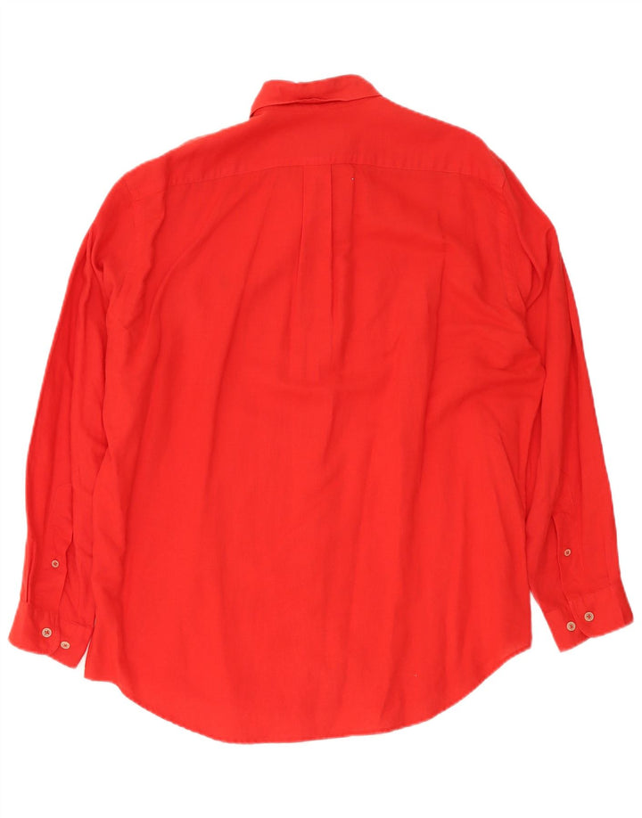 Camisa Marlboro Classics Hombre Grande Lino Rojo