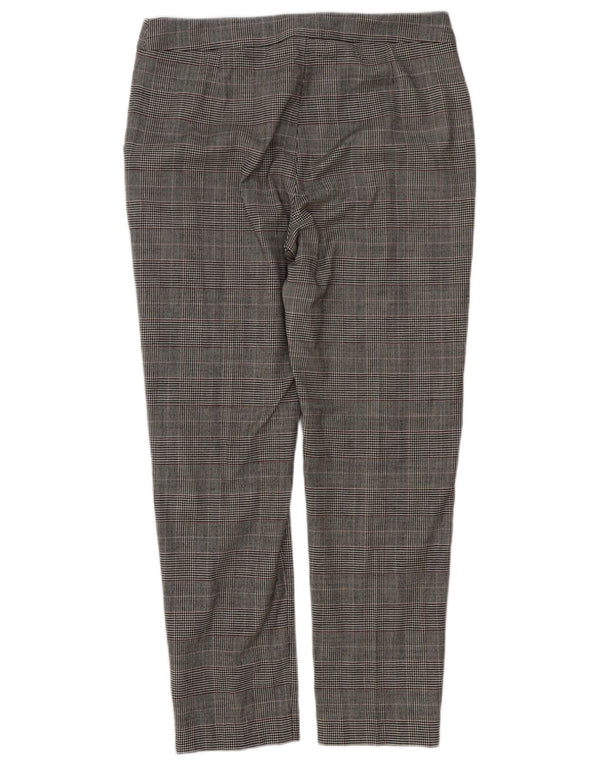 Hobbs Pantalones de traje cónicos para mujer UK 12 Medium W32 L28 Grey Houndstooth