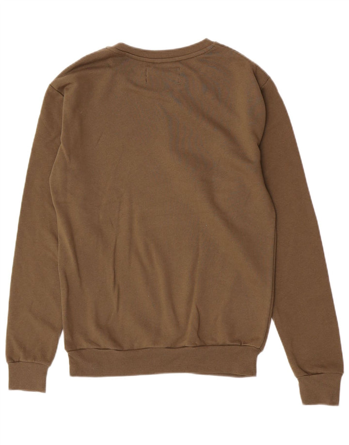 Zara Hombre Sudadera Jumper Small Marrón Algodón