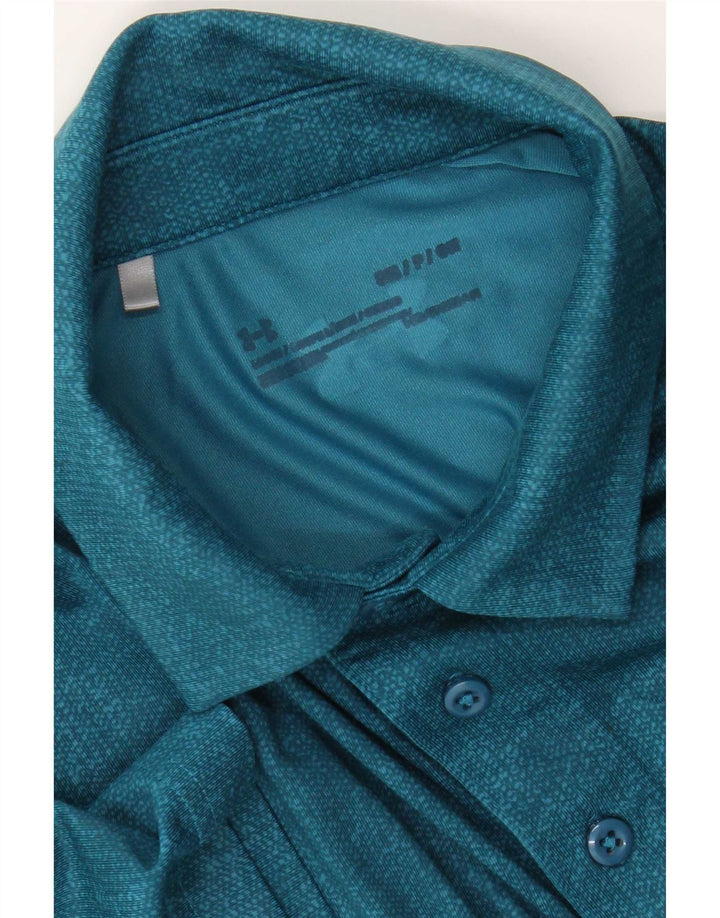 Under Armour Polo Heat Gear para hombre, talla pequeña, azul