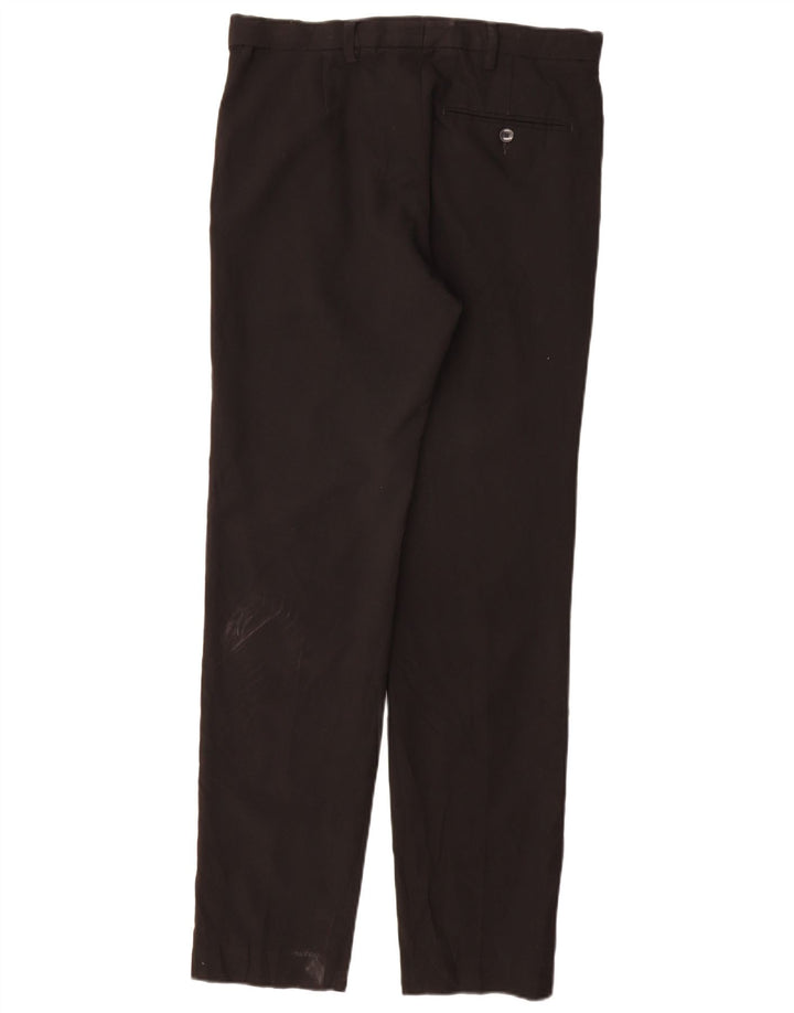 Marks & Spencer Pantalón de traje ajustado para mujer W30 L33 Poliéster negro
