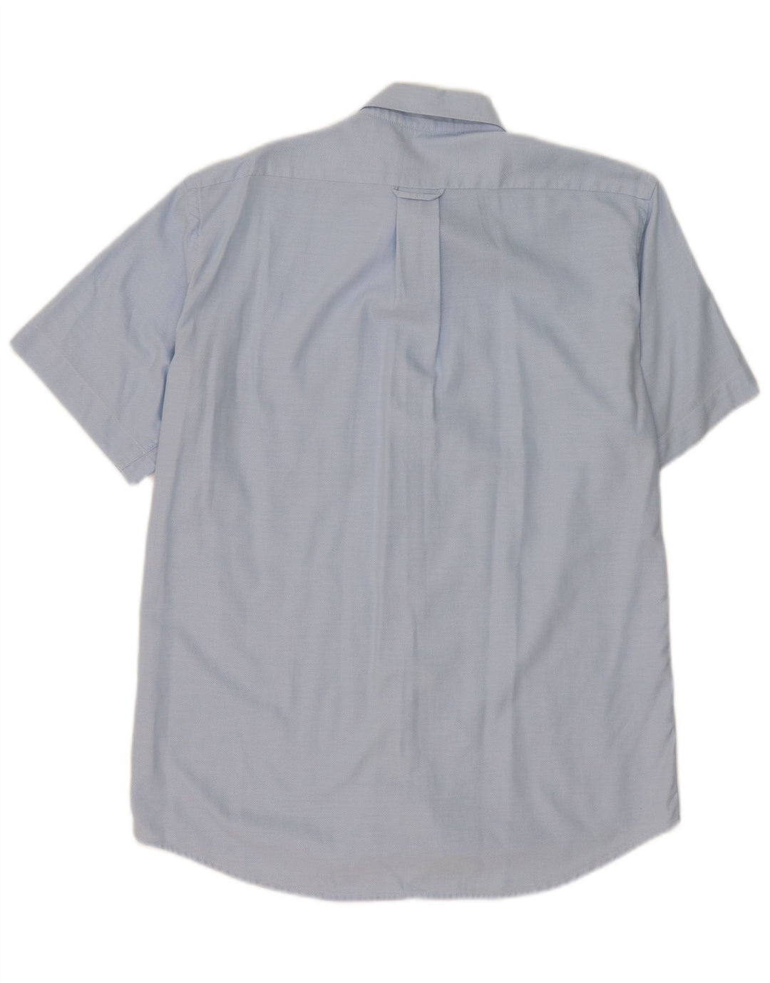 Camisa Lacoste Hombre Manga Corta Talla 40 Algodón Azul Medio