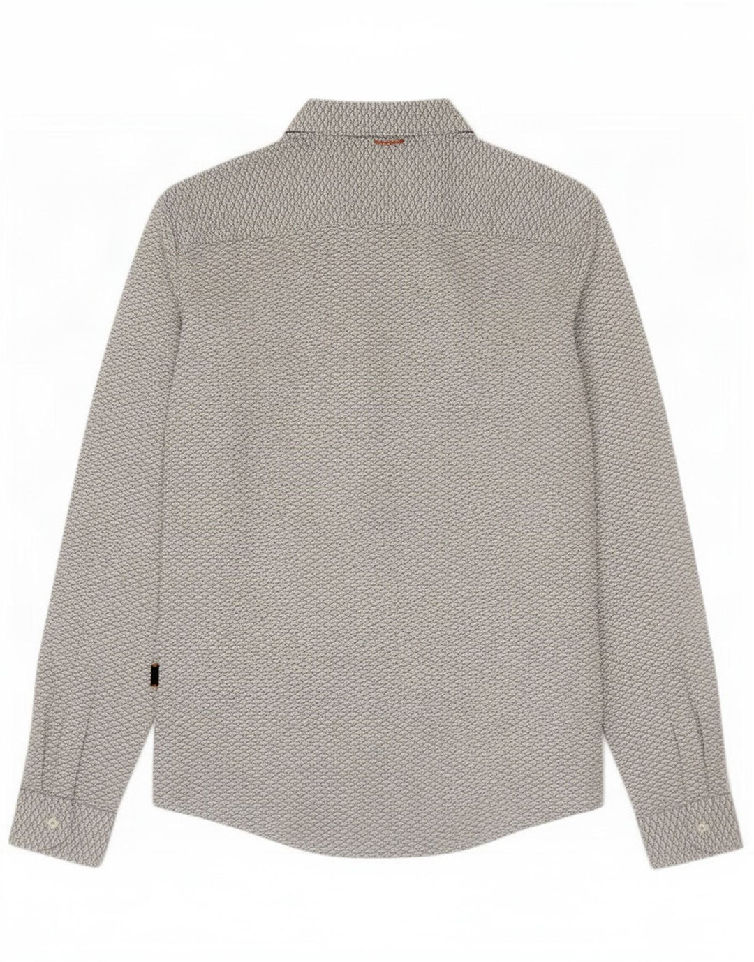 Camisas HUGO BOSS Hombre | Camisa ajustada con estampado abstracto de algodón blanco mediano