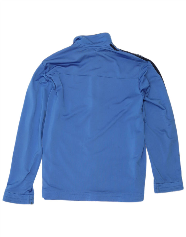 Adidas - Chaqueta de chándal gráfica para hombre, talla 44/46, poliéster azul grande