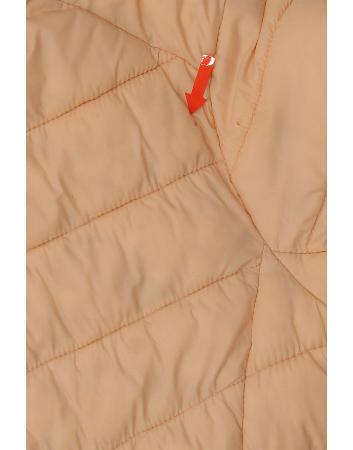 Superdry Mujer Chaqueta Acolchada Con Capucha UK 40 Small Pink Nylon
