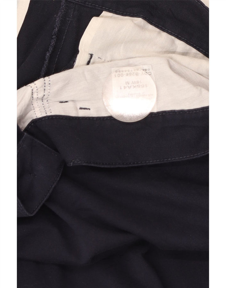 LEE Pantalones casuales rectos para mujer US 18 2XL W40 L31 Azul marino Algodón