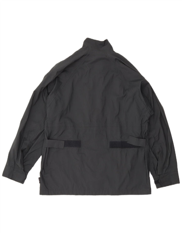 Adidas Chaqueta impermeable extragrande para mujer UK 12 Poliéster gris medio