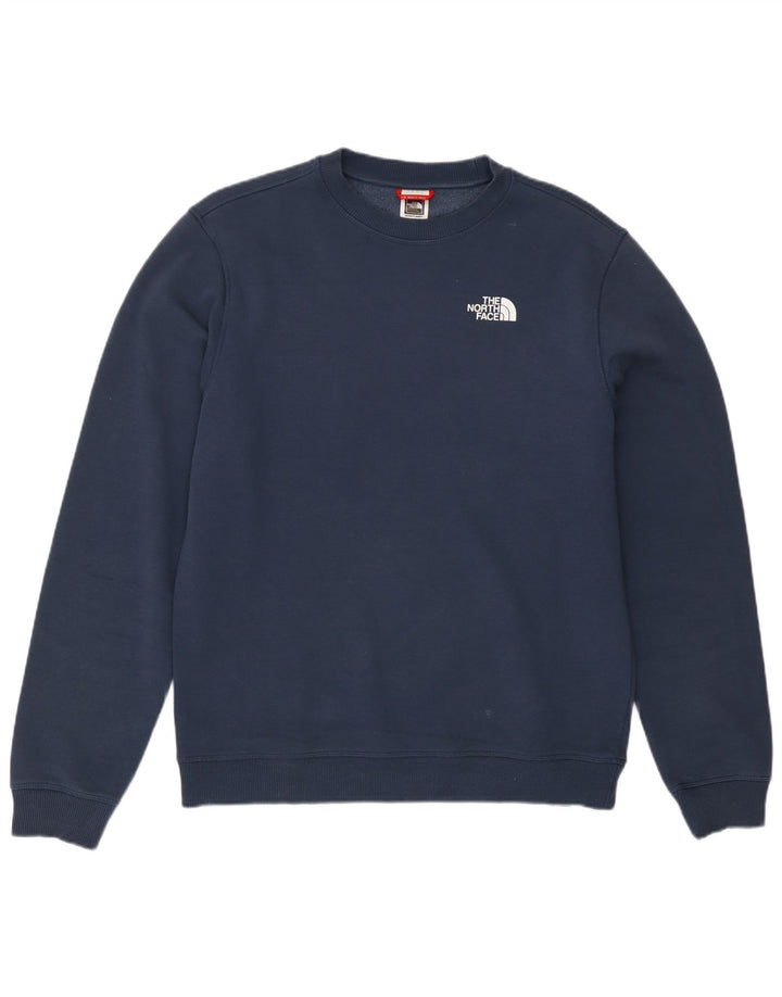 The North Face Hombre Sudadera Jumper Medium Azul Marino Algodón