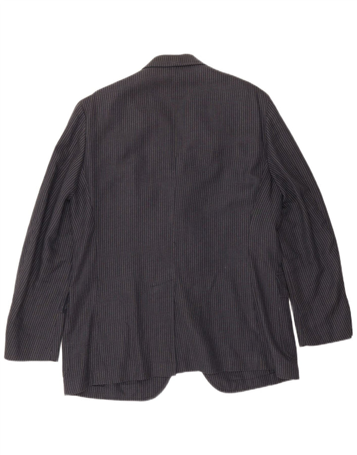 Polo Ralph Lauren Chaqueta tipo blazer para hombre IT 48 Mediana azul marino a rayas