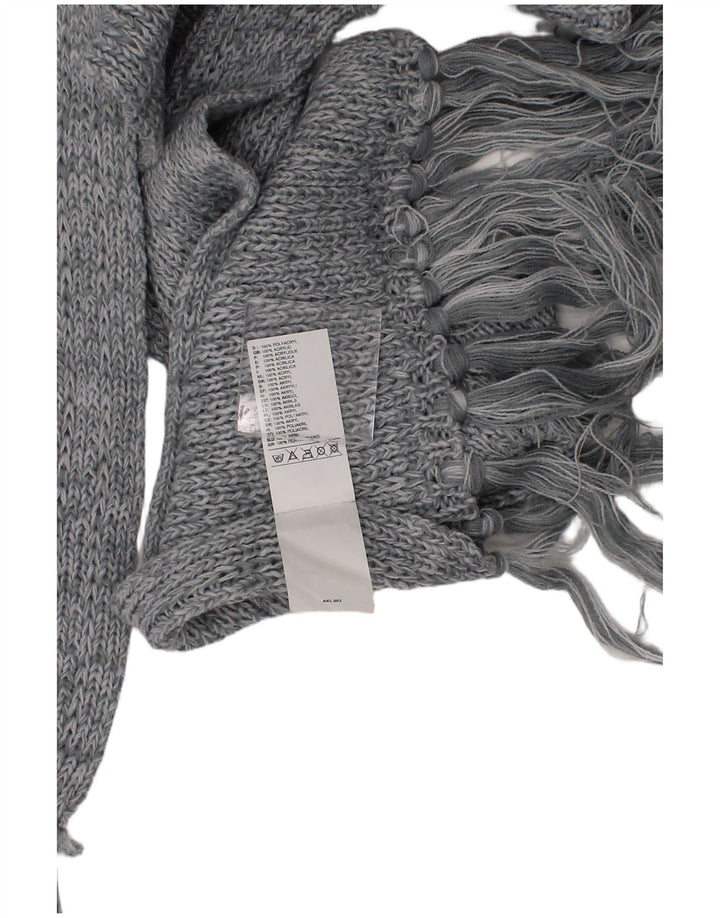 Adidas - Bufanda rectangular de punto para mujer, talla única, poliacrílico gris
