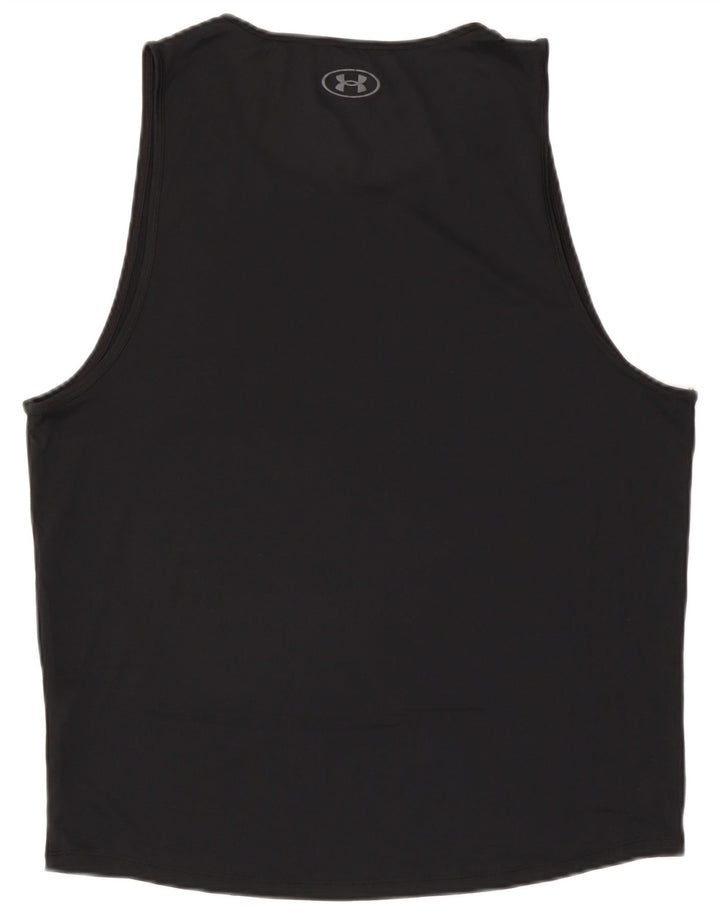 Under Armour Camiseta sin mangas para hombre XL Poliéster negro