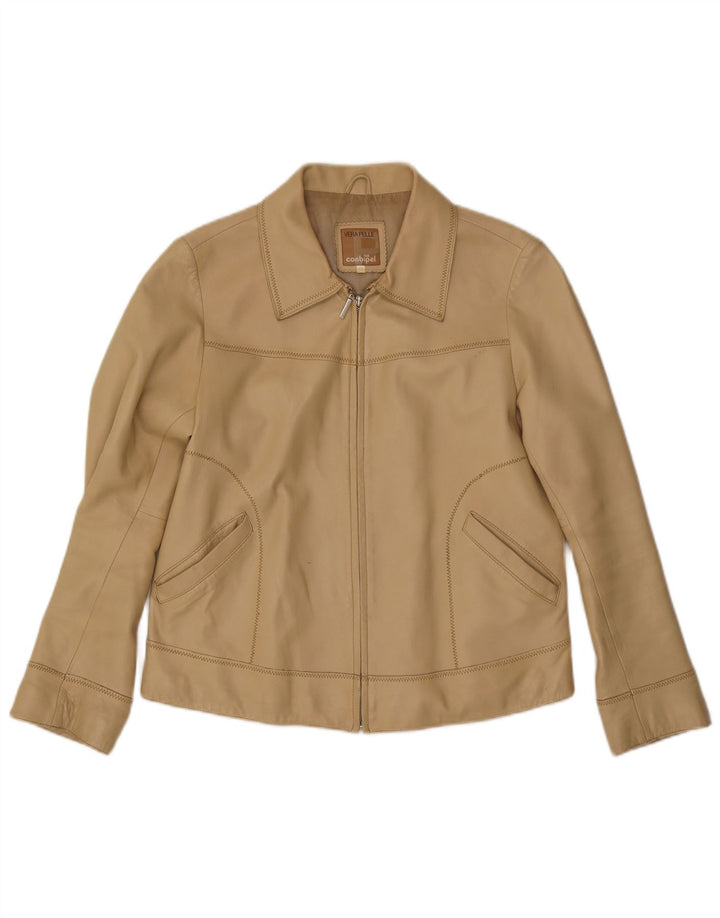Chaqueta de cuero mujer Conbipel IT 48 XL Cuero beige
