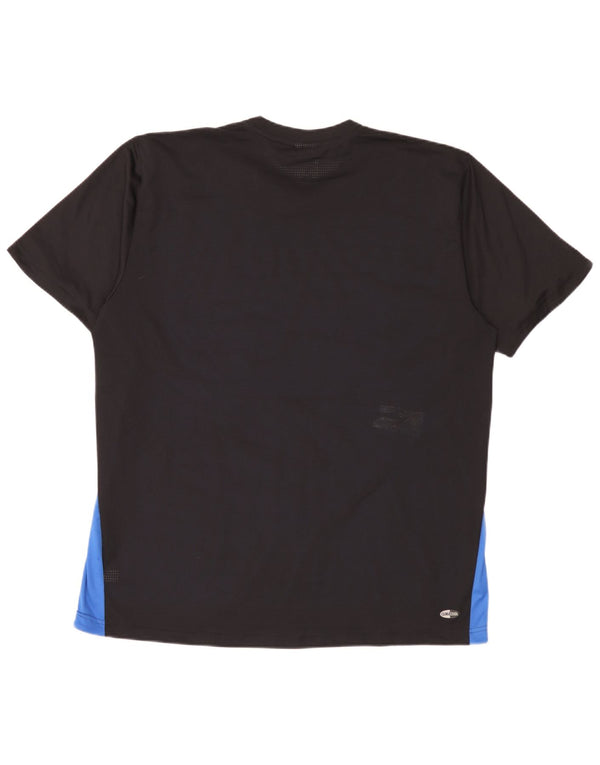 Adidas Mens Clima 365 Camiseta Top 2XL Negro Colorblock Poliéster