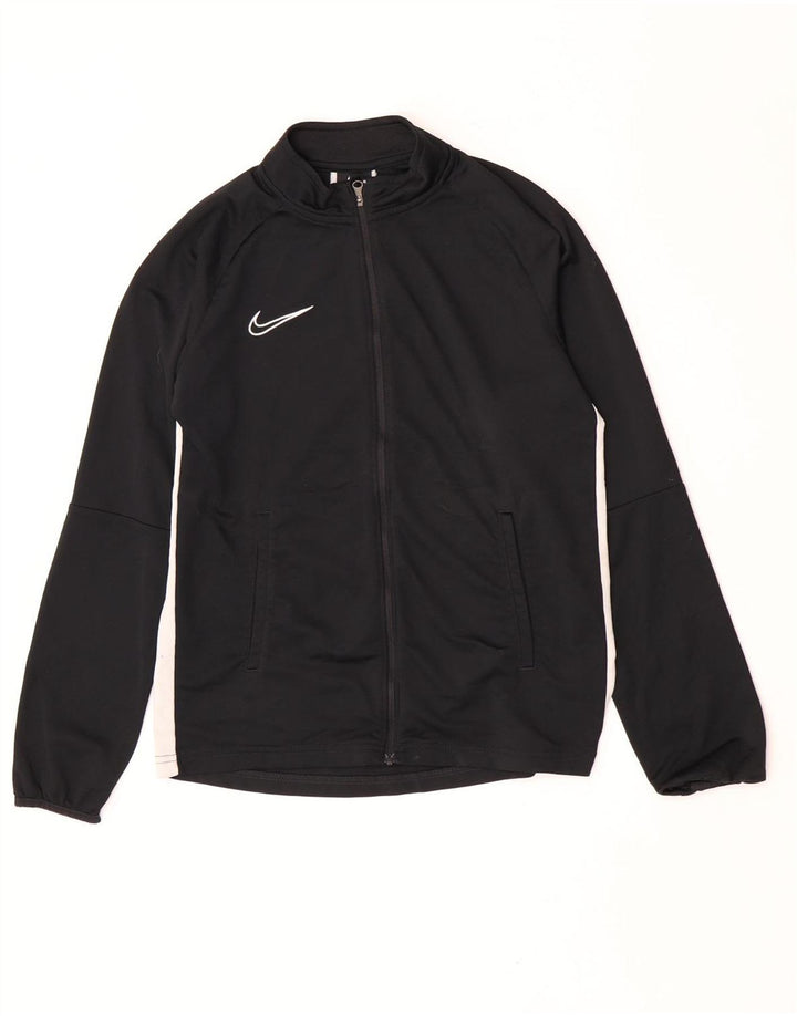 Nike Chaqueta de chándal para niños 13-14 años XL Negro Colorblock Poliéster