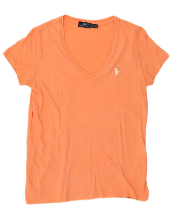 Polo Ralph Lauren Mujer Camiseta Top Small Naranja Algodón