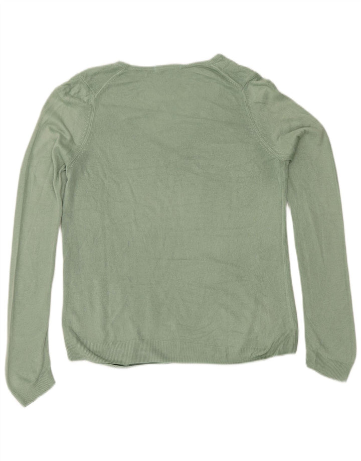 Marks & Spencer Suéter con Cuello en V para Mujer UK 40 Verde Medio