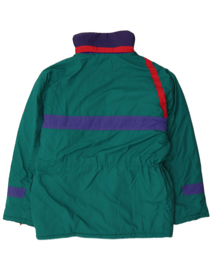 Sergio Tacchini Chaqueta de esquí para hombre ES 38 Azul medio Poliéster con bloques de color