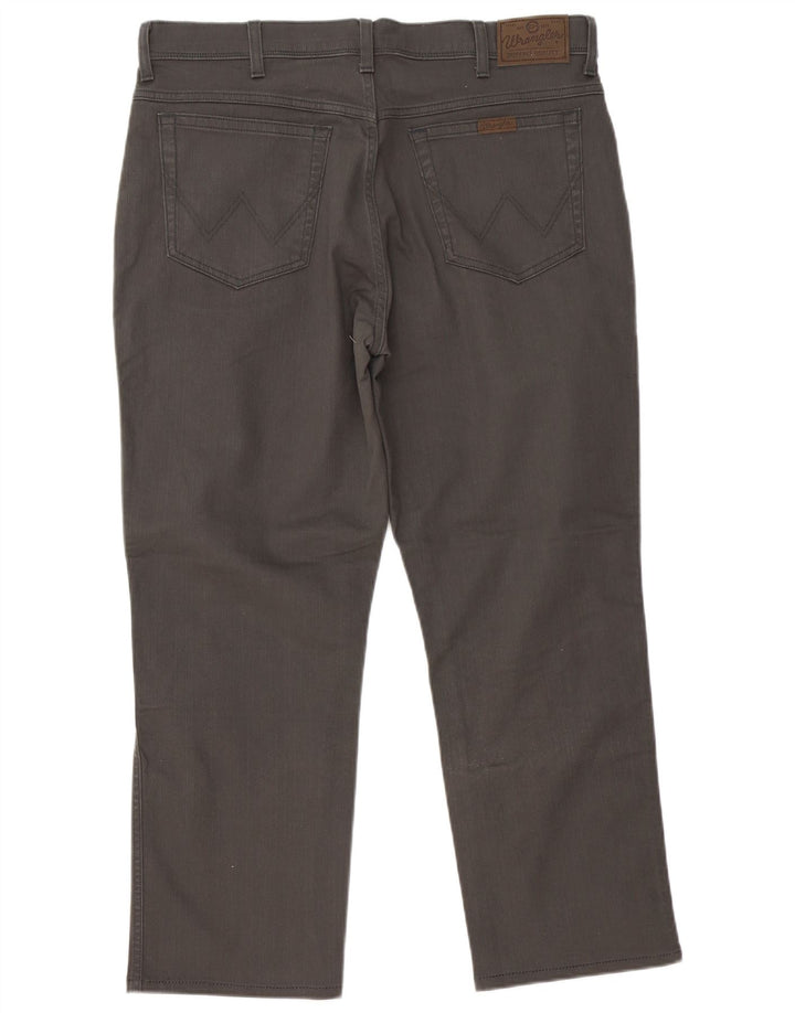 Wrangler Vaqueros rectos para hombre W38 L30 Algodón gris