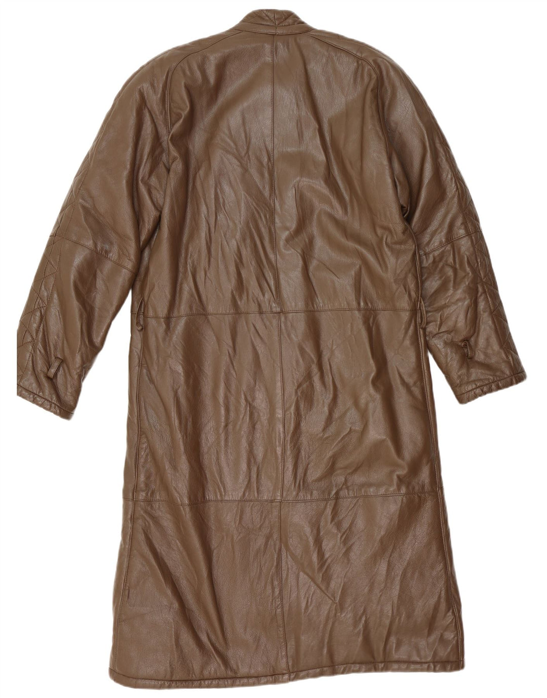 VINTAGE Abrigo de cuero para hombre Reino Unido 38 Marrón medio
