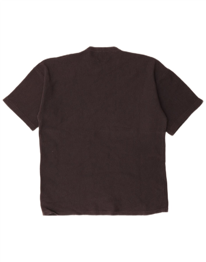 Zara Hombre Camiseta Top Algodón Gris Medio