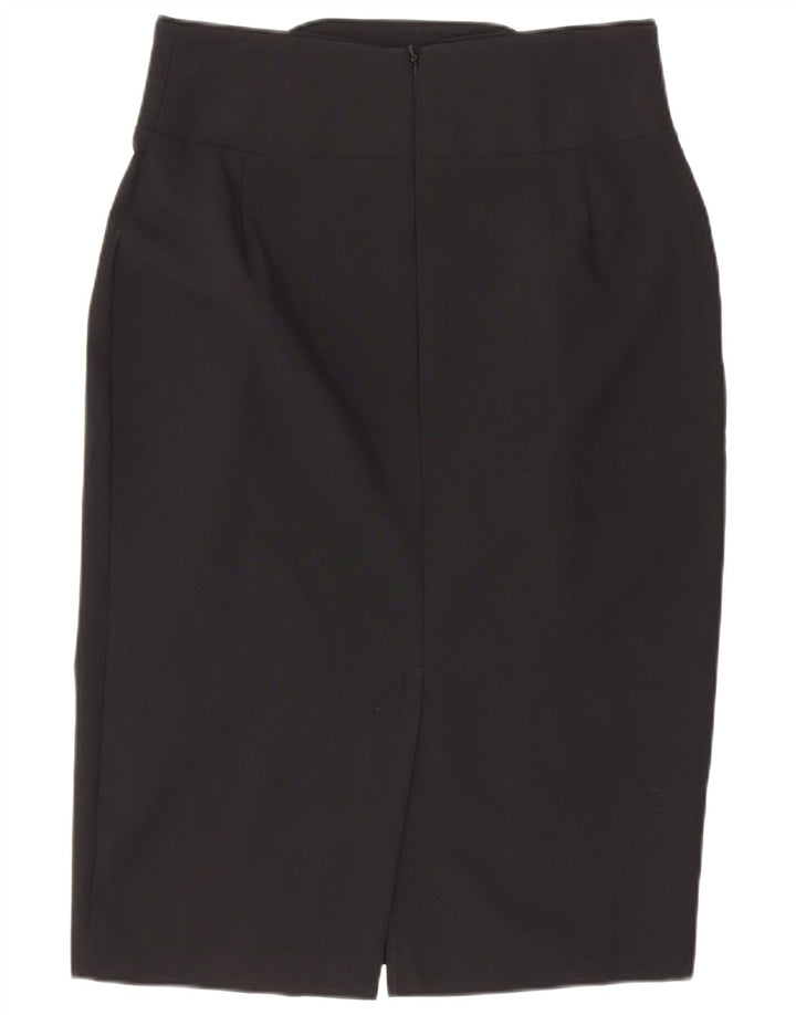 Marks & Spencer Falda lápiz para mujer UK 10 Small W26 Poliéster negro