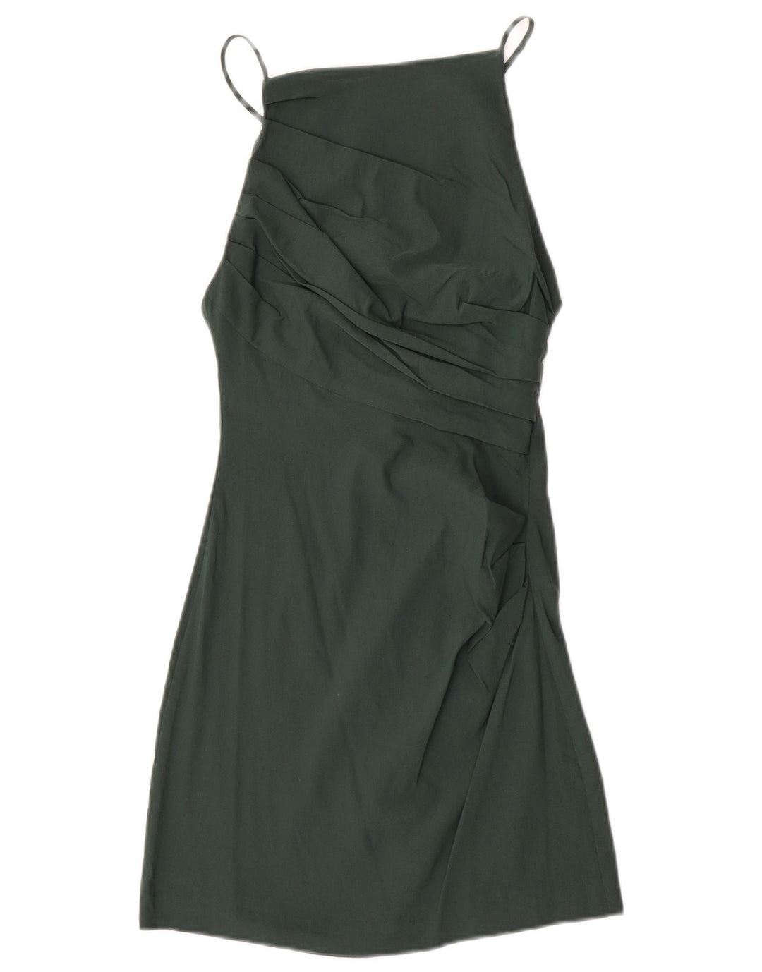 Zara Mujer Vestido De Verano Reino Unido 8 Pequeño Verde