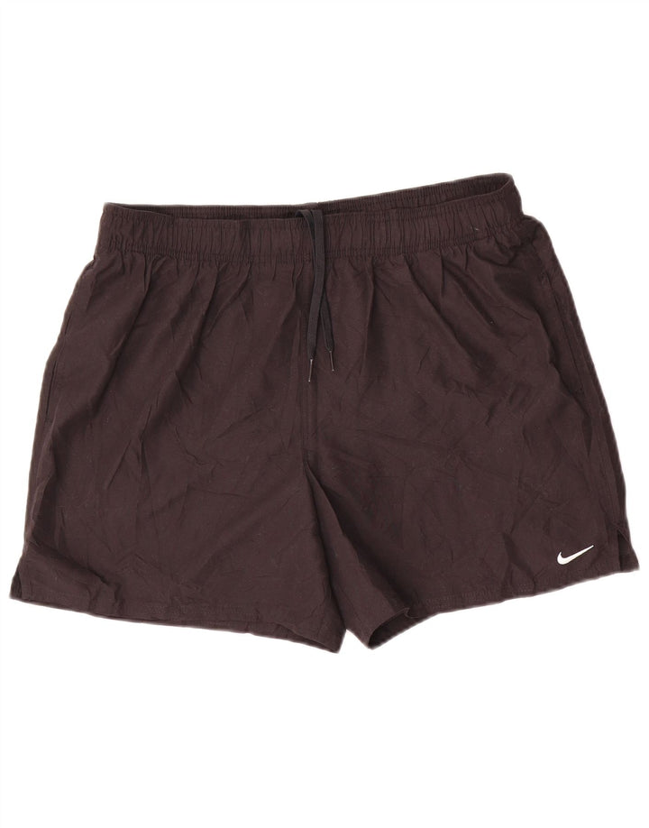Nike - Pantalones cortos deportivos para hombre, talla grande, poliéster negro