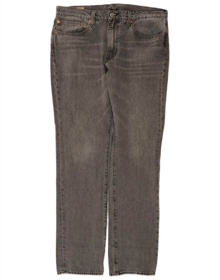 Levi's Hombre 511 Slim Jeans W34 L34 Algodón Gris