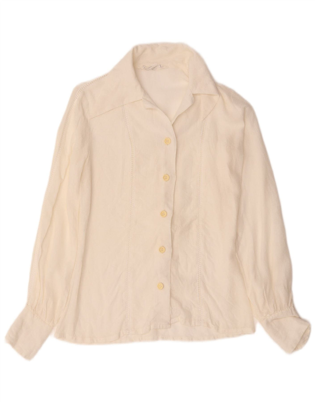 Camisa vintage para mujer EU 38 Mediana Blanca