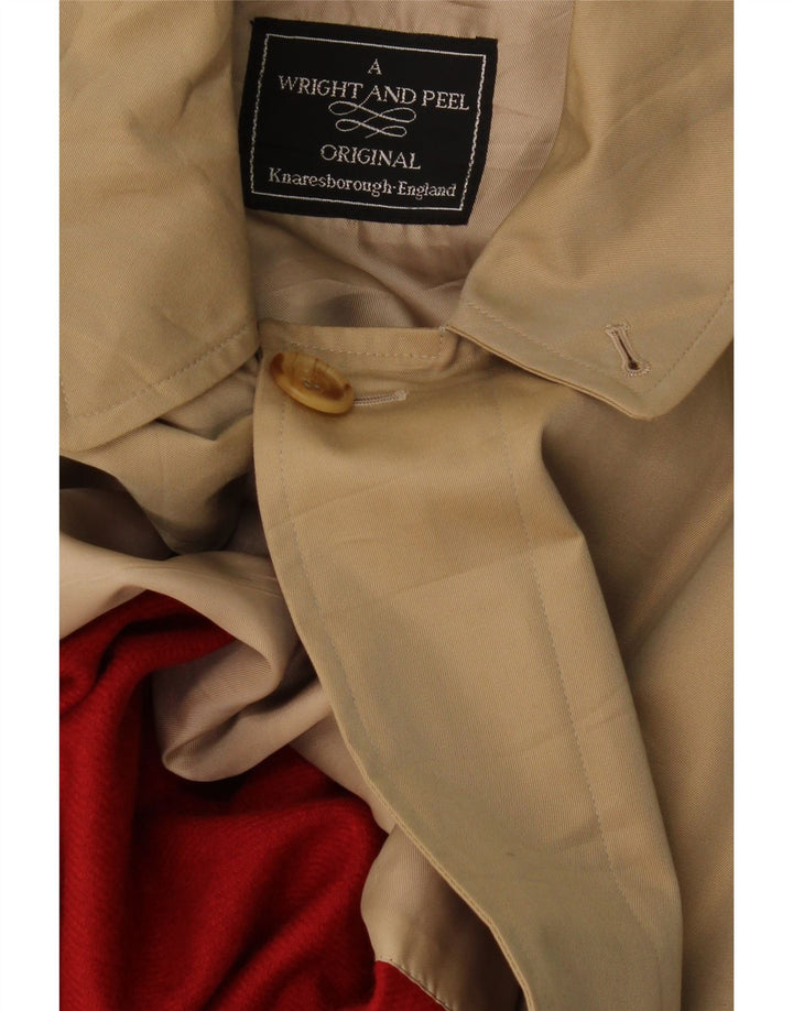Vintage hombres abrigo Reino Unido 40 grande beige