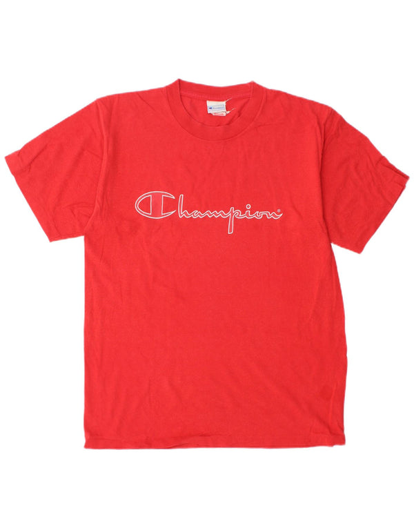 CHAMPION Camiseta gráfica para mujer Top UK 14 Medium Red Cotton