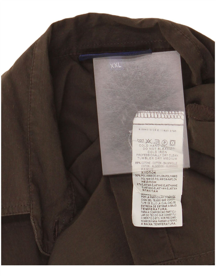 TRUSSARDI JEANS Camisa Mujer ES 39 2XL Marrón Algodón