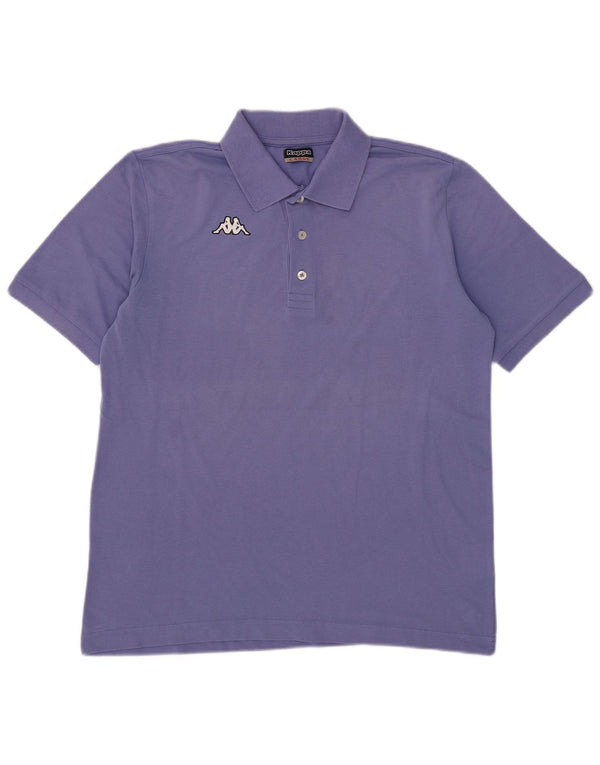Polo Kappa Hombre Grande Azul Algodón