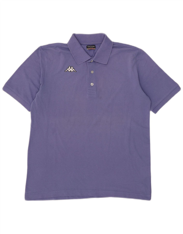 Polo Kappa Hombre Grande Azul Algodón