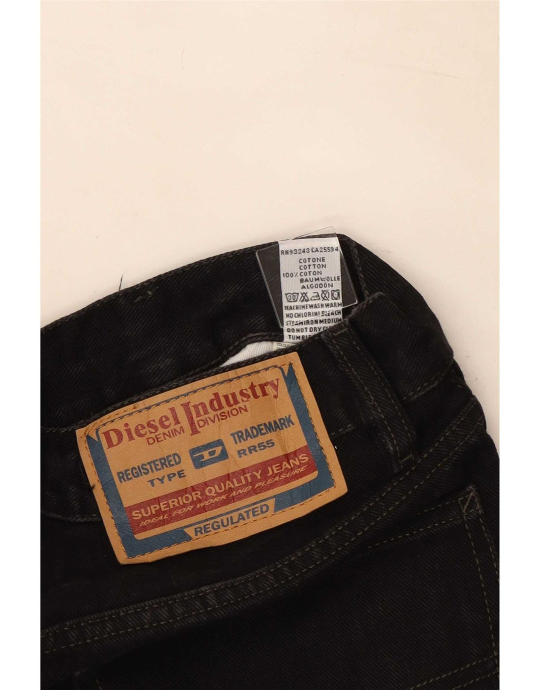 Vaqueros Bootcut Mujer Diesel W31 L33 Algodón Negro