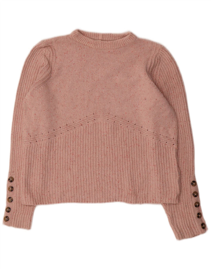 Marks & Spencer Suéter tipo jersey para mujer Per Una con cuello barco Reino Unido 44 Rosa mediano