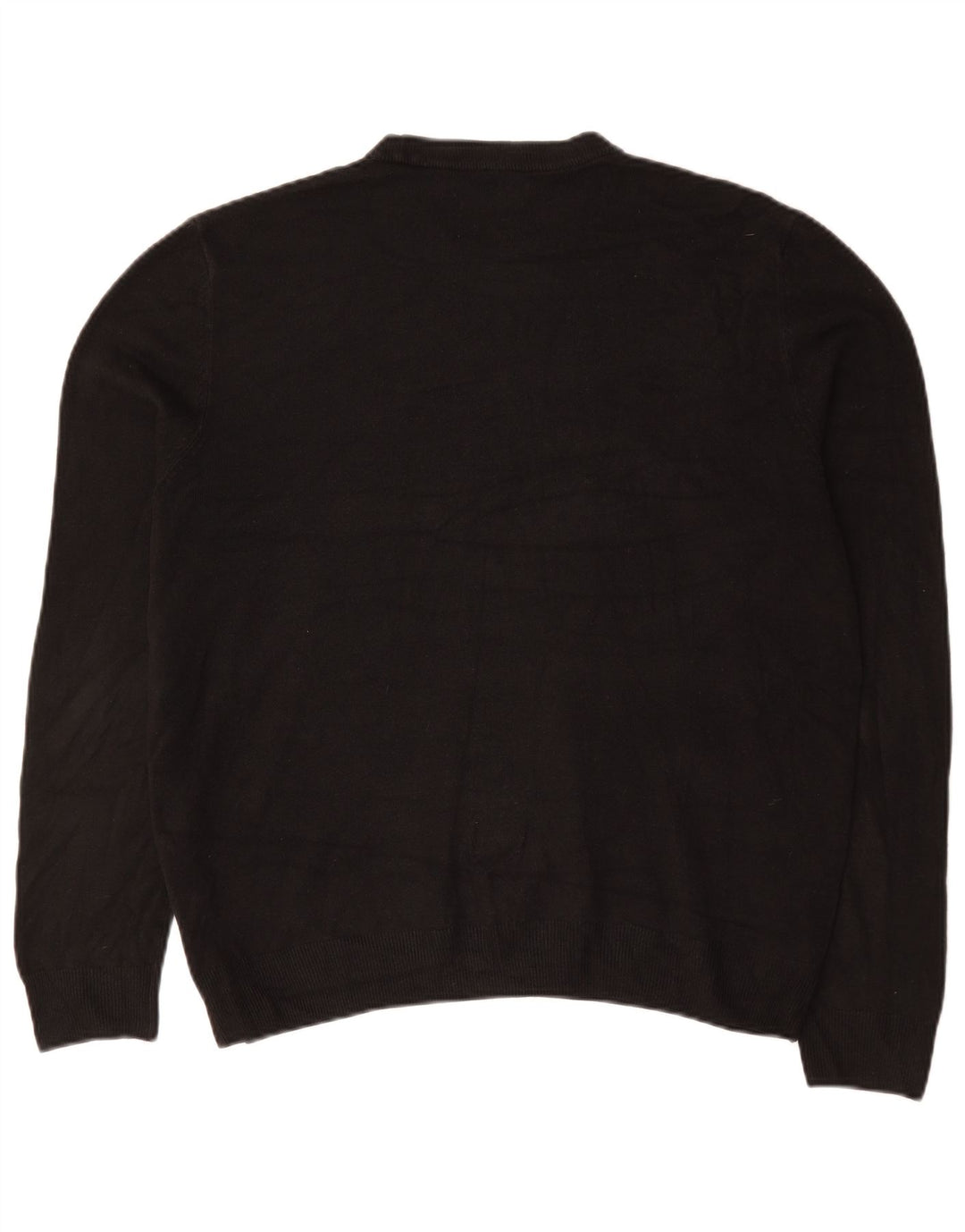 Marks & Spencer Jersey de Cuello Redondo para Hombre XL Acrílico Negro