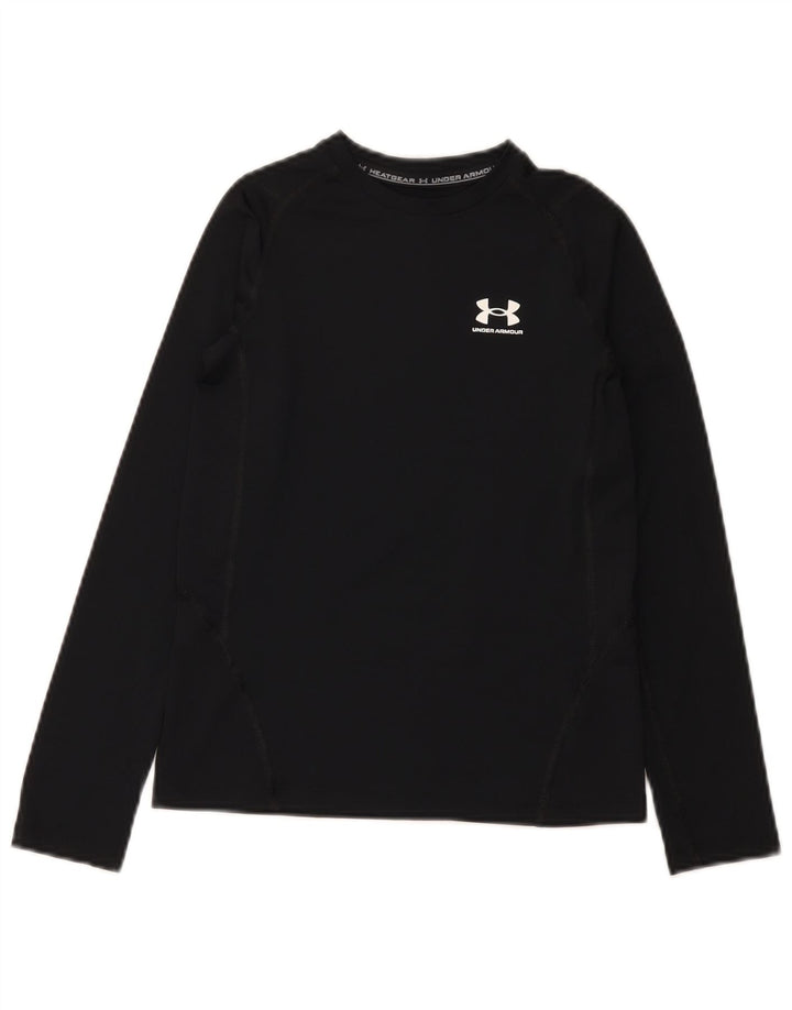 Under Armour Camiseta Heat Gear Manga Larga para Niños 9-10 Años Mediano Negro