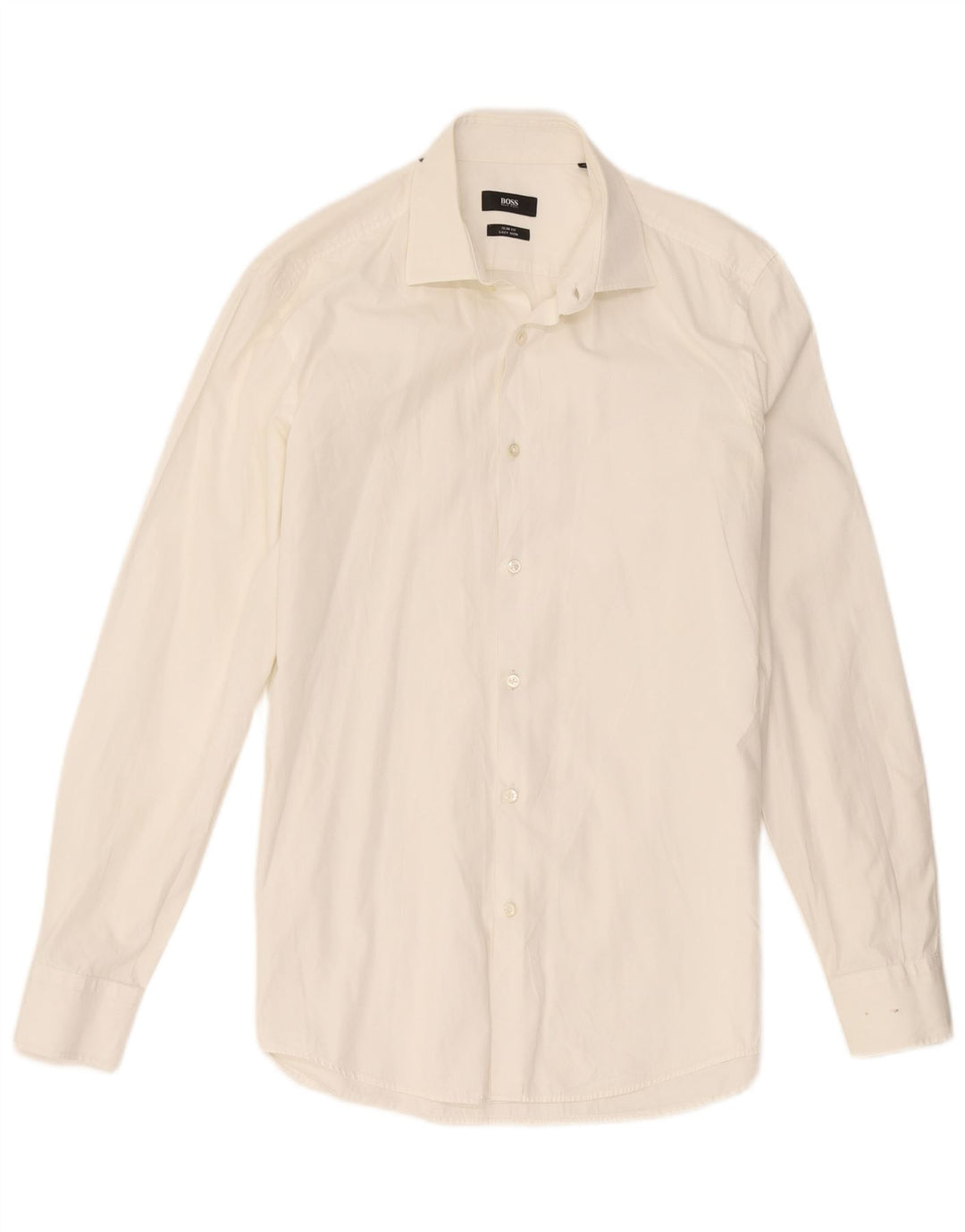 Hugo Boss Camisa Slim Fit para hombre Talla 39 15 1/2 Mediano Blanco