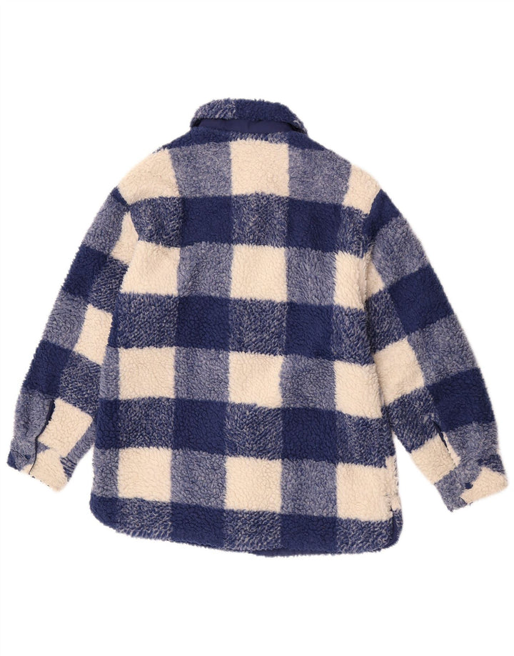 Zara Forro Polar Niña 13-14 Años Azul Vichy Poliéster