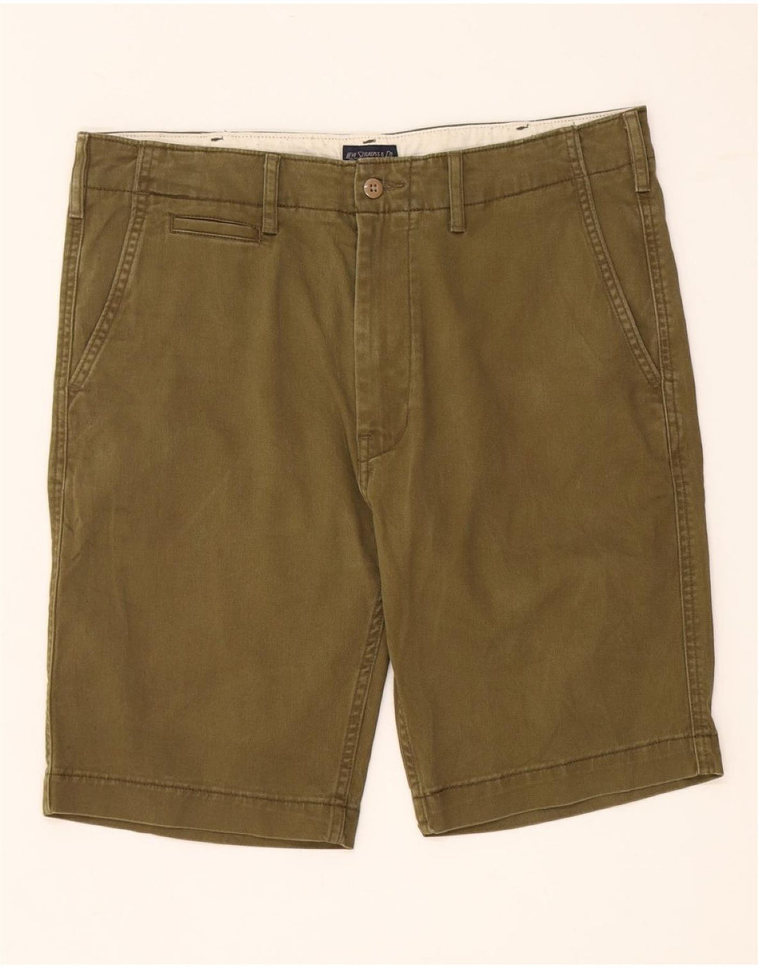 LEVI'S Pantalones cortos chinos para hombre W33 Algodón caqui medio
