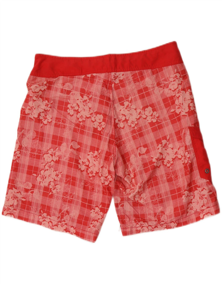 Jack & Jones Hombre Bañador Corto Grande Rojo Floral Poliéster