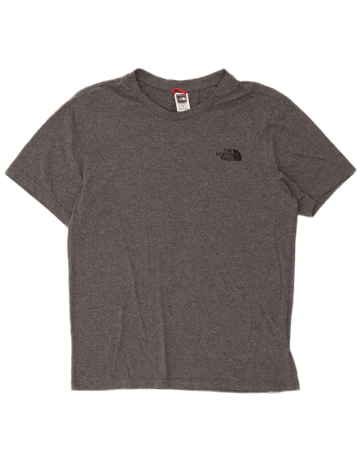 Camiseta The North Face Hombre Top Algodón Moteado Gris Medio