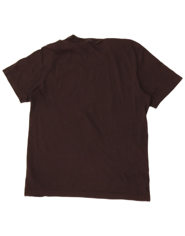 Puma Camiseta gráfica para hombre Top Medium Black Cotton