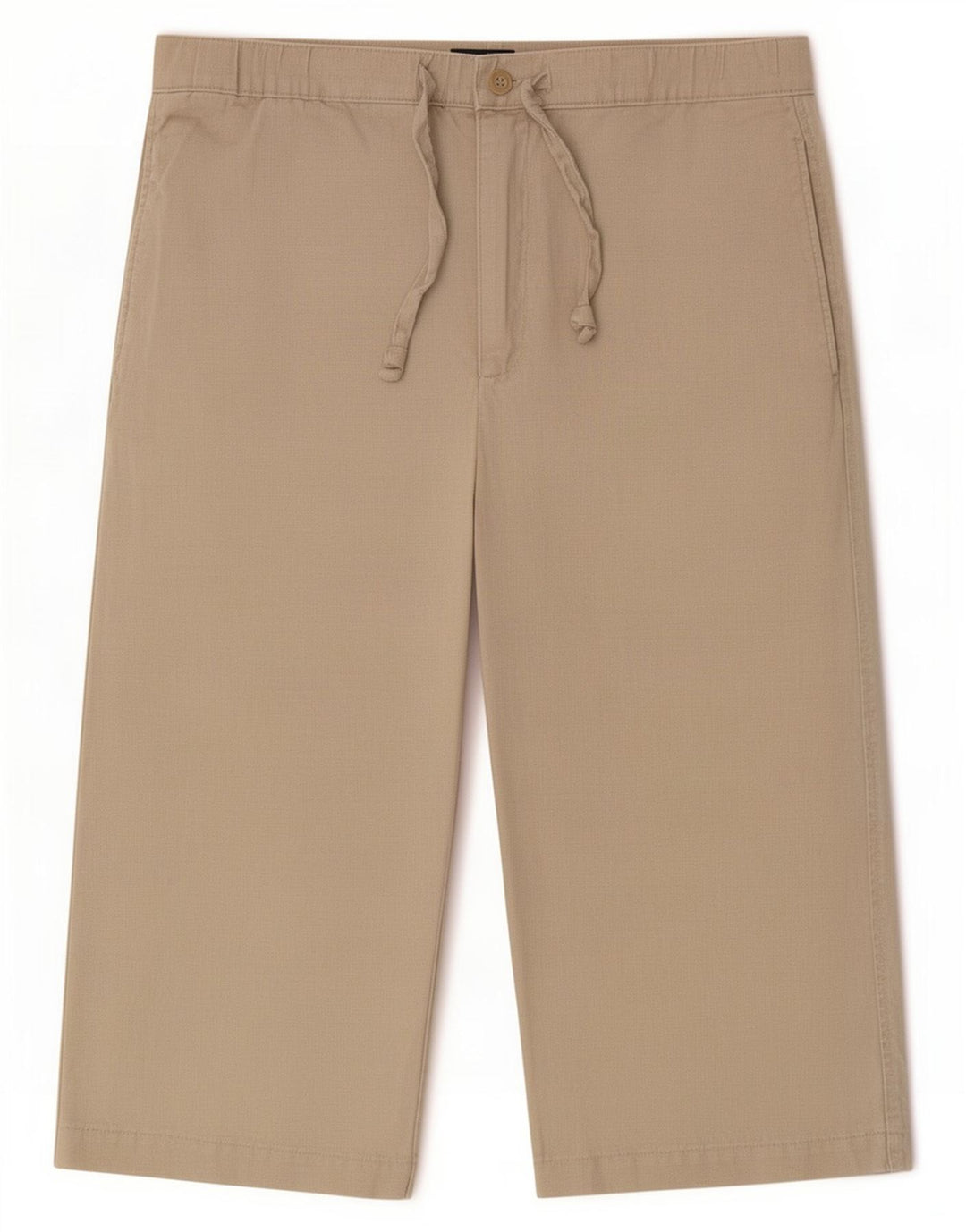 Marks & Spencer Pantalón capri azul Harbor para hombre W32 Lino beige medio