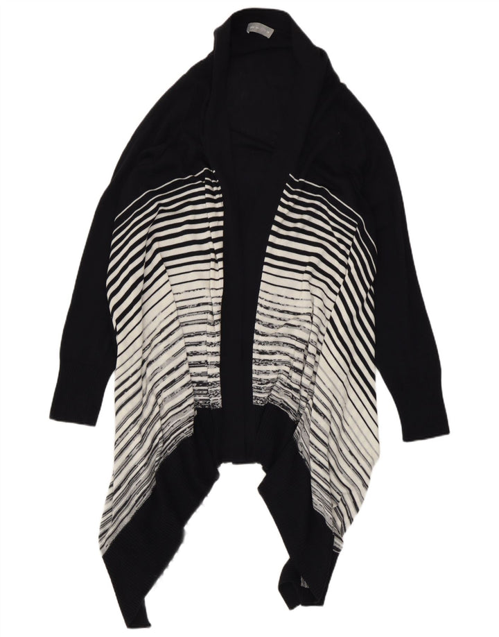 Marks & Spencer Suéter tipo cárdigan asimétrico para mujer UK 44 Grande Negro