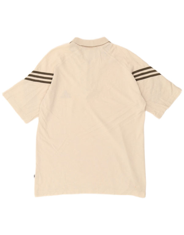Adidas - Polo para hombre, talla 42/44, talla grande, color beige