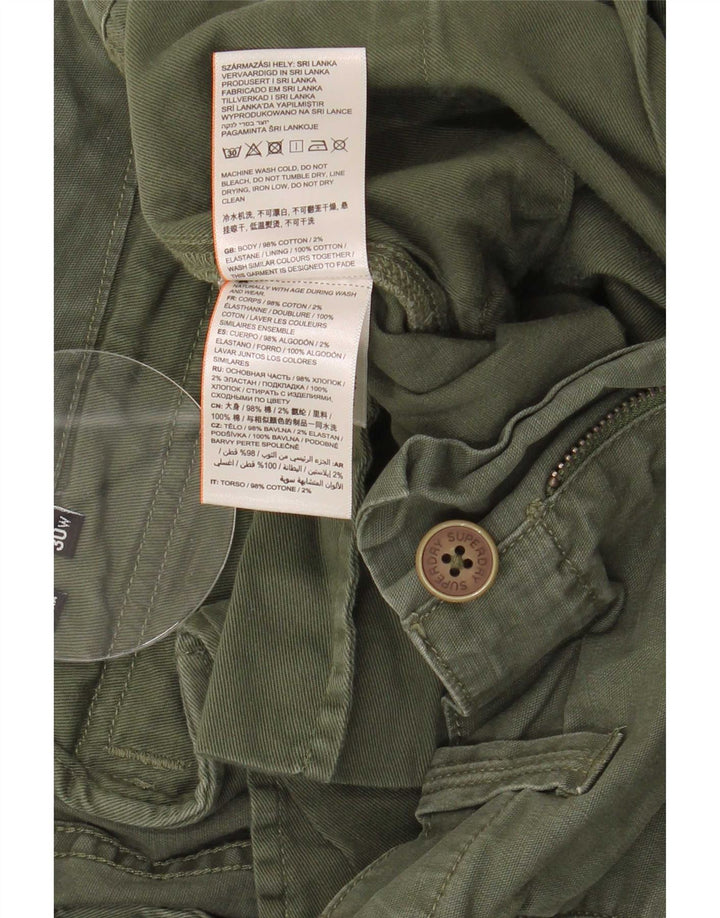 Superdry Shorts Cargo Hombre W30 Algodón Verde Medio