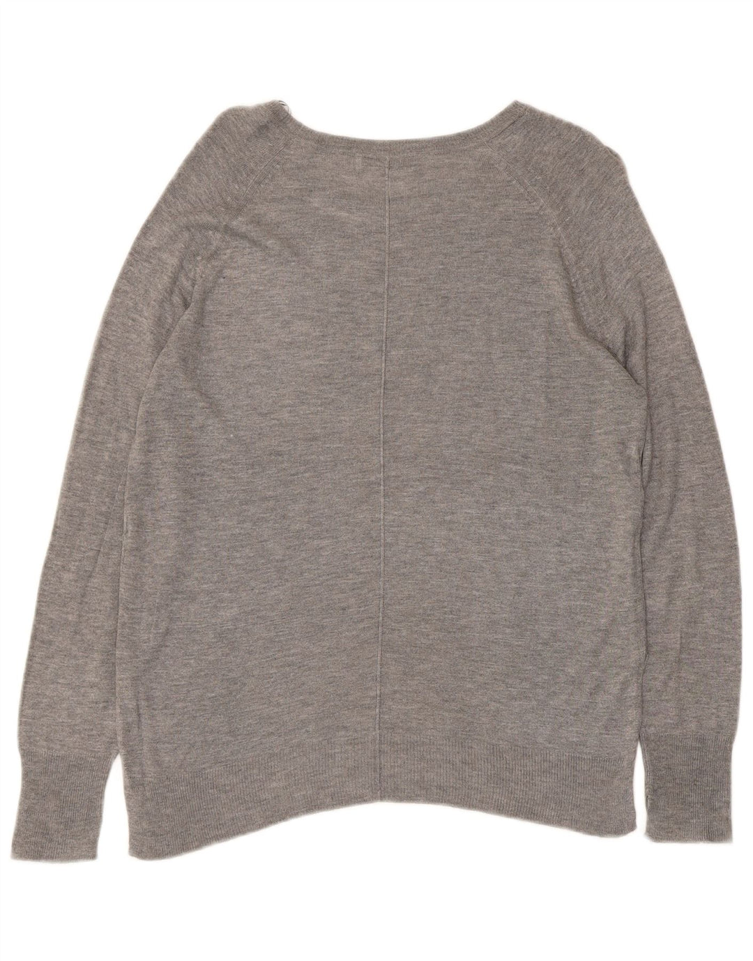 Zara Mujer Blusa Top UK 44 Gris Medio