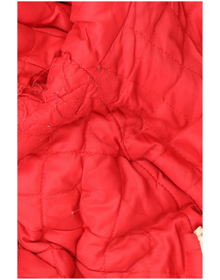 Valentino Chaqueta cortavientos con capucha para hombre US 42 XL Poliéster geométrico negro